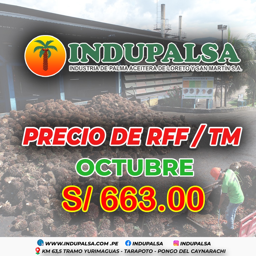 Precio de RFF INDUPALSA